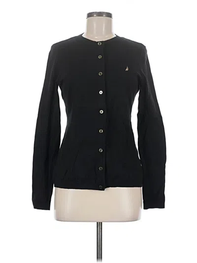 Pre-owned Nautica Cardigan Sweater In Black