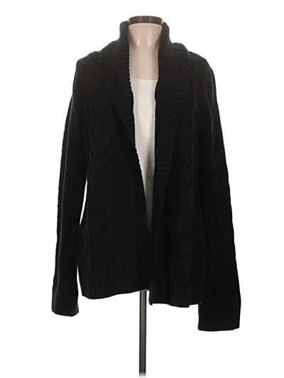 Pre-owned Nautica Cardigan Sweater In Black