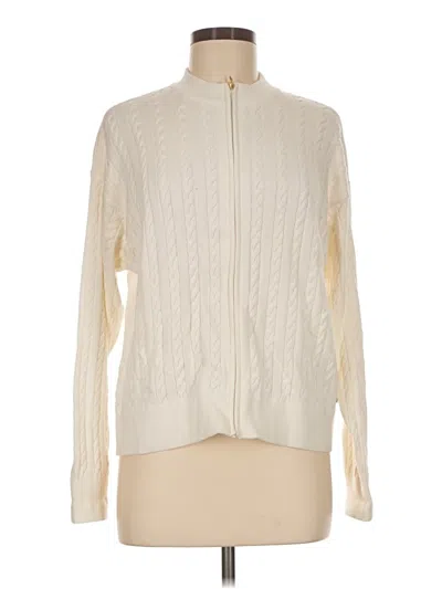 Pre-owned Nautica Cardigan Sweater In Ivory