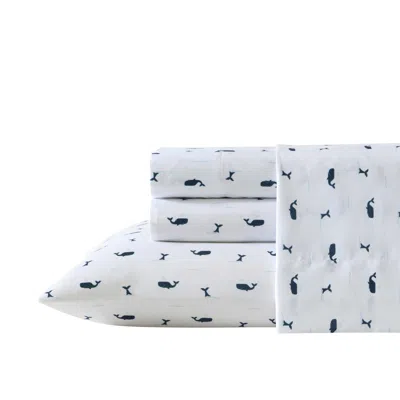 Nautica Caspian Whales Navy Full Sheet Set