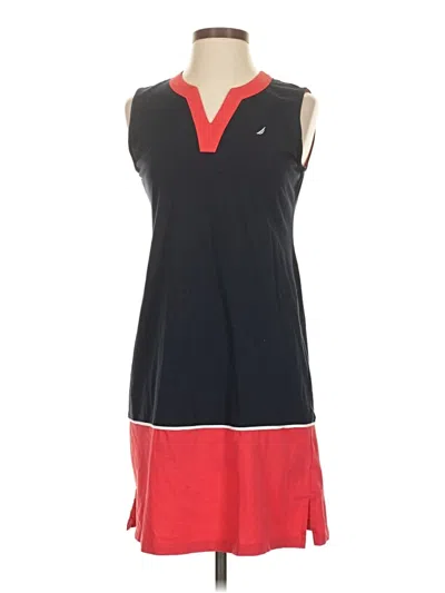 Pre-owned Nautica Casual Dress In Black
