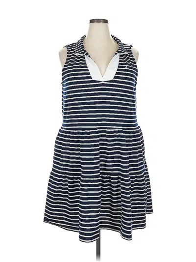 Pre-owned Nautica Casual Dress In Blue