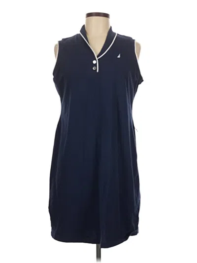 Pre-owned Nautica Casual Dress In Blue