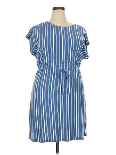 Pre-owned Nautica Casual Dress In Blue
