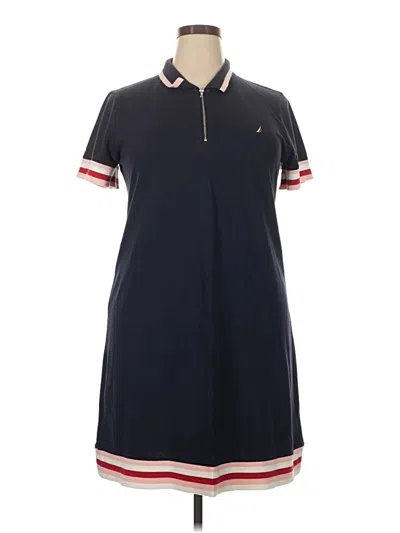 Pre-owned Nautica Casual Dress In Blue