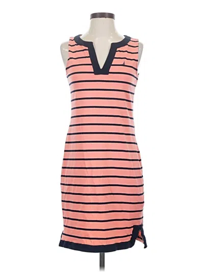 Pre-owned Nautica Casual Dress In Pink