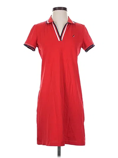 Pre-owned Nautica Casual Dress In Red