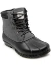 NAUTICA CHANNING MENS FAUX LEATHER LACE-UP WINTER & SNOW BOOTS