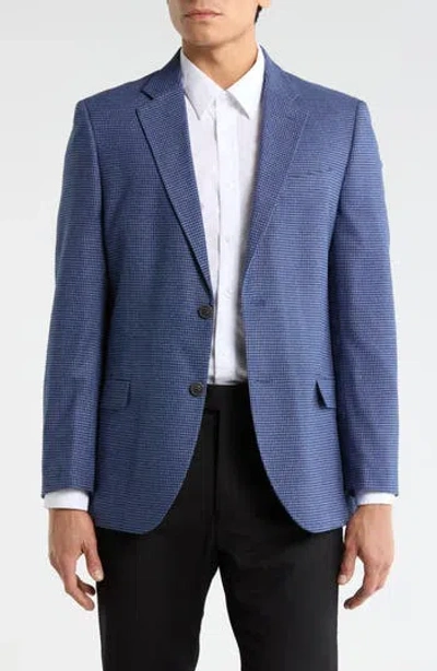 Nautica Check Stretch Blazer In Blue