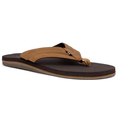 Nautica Men's Clarkson 6 Thong Slide Flip Flops In Sand Brown