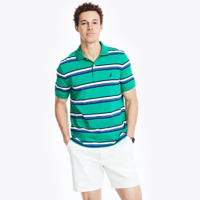 Nautica Classic Fit Striped Polo In Multi
