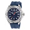 NAUTICA CLEARWATER BEACH RECYCLED SILICONE 3-HAND WATCH