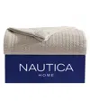 Nautica Closeout!  Baird Solid Cotton Dobby Reversible Blanket, Full/queen In Sand