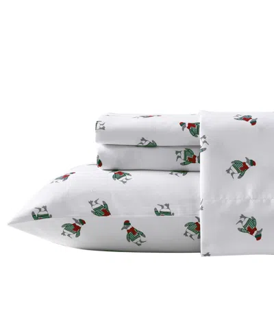 Nautica Closeout!  Printed Flannel 4-pc. Sheet Set, King