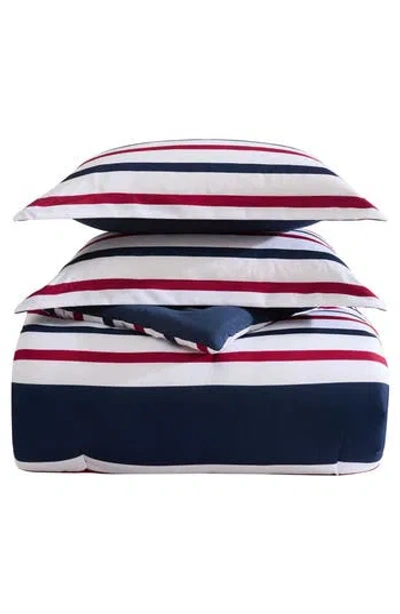 Nautica Clove Hitch Stripe Comforter Set In Blue