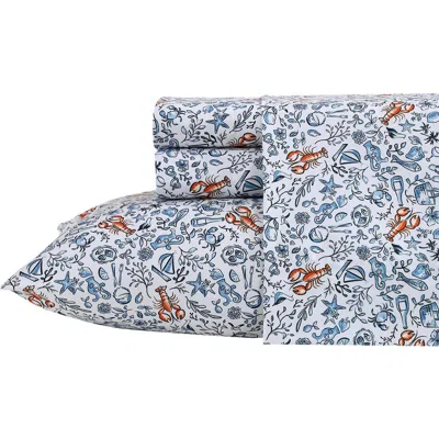 Nautica Coastal Fun Cooling Microfiber Sheet Set In Blue