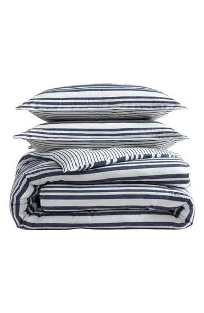 Nautica Coastline Stripe Cotton Duvet Cover Set