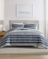 Nautica Coastline Stripe Duvet Cover Set In Captains Blue