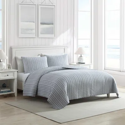 Nautica Coleridge Blue Twin Quilt-sham Set