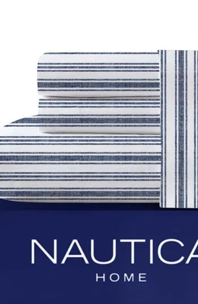 Nautica 'coleridge' Cotton Sheet Set In Blue