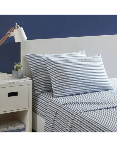 NAUTICA NAUTICA COLERIDGE STRIPE COTTON PERCALE SHEET SET