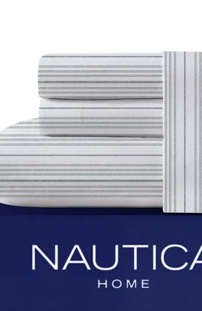 Nautica Coleridge Stripe Sheet Set In Charcoal