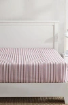 Nautica Coleridge Stripe Sheet Set In Red