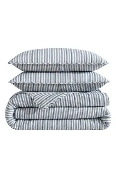 Nautica Coleridge Stripe King Quilt Set In Dark Blue