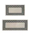 Nautica Collin Trellis Border Tufted 2-pc. Runner Rug Set