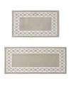 Nautica Collin Trellis Border Tufted 2-pc. Runner Rug Set