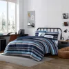 NAUTICA COLTON NAVY KING COMFORTER & SHAM BONUS SET