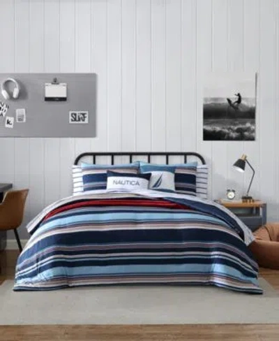 NAUTICA COLTON STRIPE COMFORTER SETS