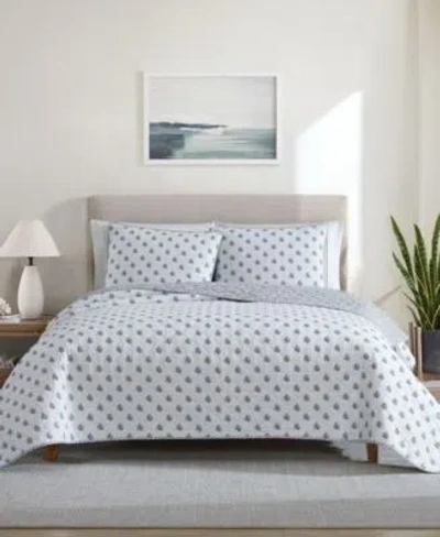 Nautica Coral Beach Reversible Quilt Set In Blue