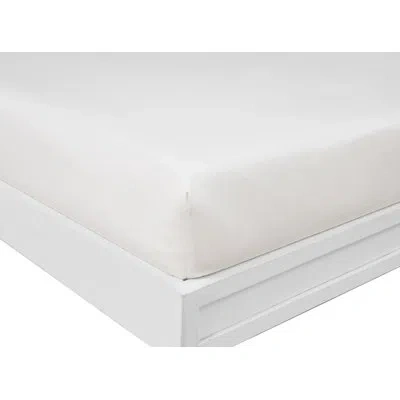 Nautica Cotton Blend Solid Fitted Sheets In White