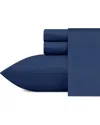 Nautica Solid Cotton Percale Sheet Set In Blue