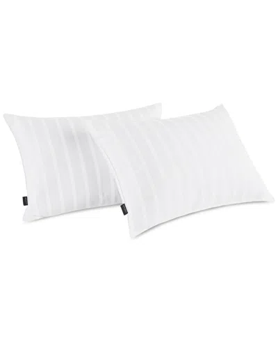 Nautica Cotton Striped 2-pack Pillows, Standard/queen In White