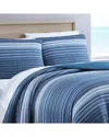 Nautica Coveside Dark Blue Quilt/sham Set