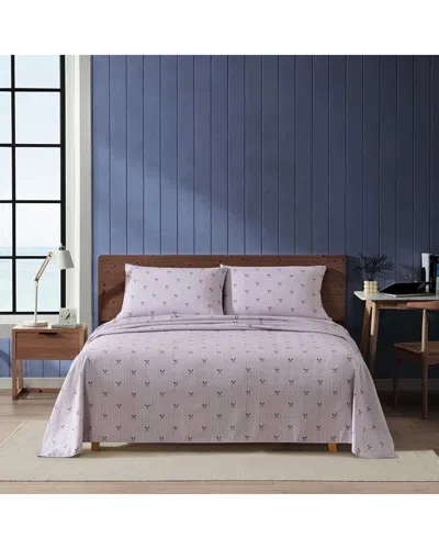 Nautica Coxswain Stripe Sheet Set In Purple