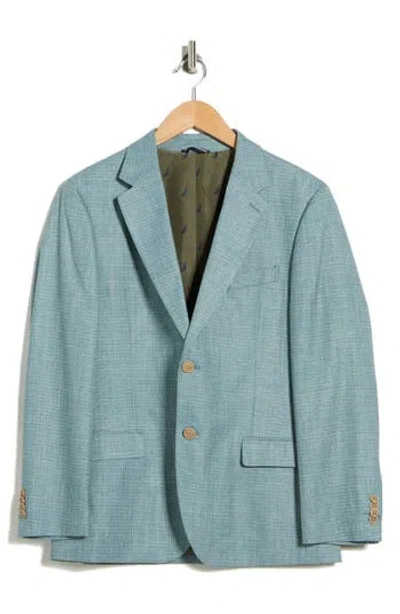 Nautica Crosshatch Notch Lapel Stretch Sport Coat In Blue