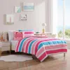 Nautica Cru Pink Stripe Full/queen Comforter & Sham Bonus Set