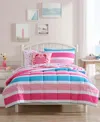 Nautica Cru Stripe Microfiber 3-pc. Comforter Set, Twin In Multi