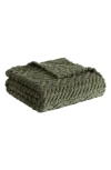 Nautica Declan Sherpa Reversible Throw Blanket In Green
