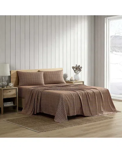 Nautica Declan Plaid Sheet Set In Brown