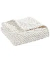 Nautica Declan Sherpa Reversible Throw Blanket In White