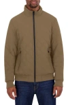 Nautica Diamond Quilted Bomber Jacket In Green