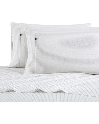 Nautica Buoy Line Cotton Percale Sheet Set In Grey
