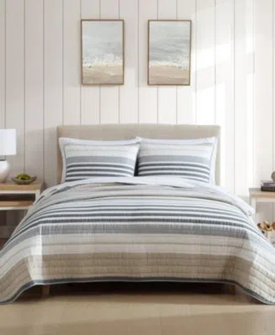 NAUTICA DOVER STRIPE REVERSIBLE QUILT SETS