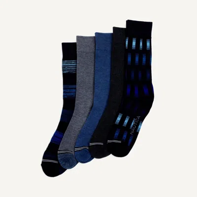 Nautica Dress Crew Socks, 5-pack In Multi