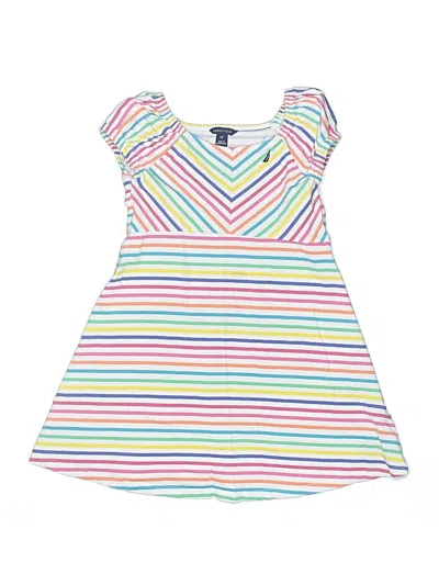 Pre-owned Nautica Kids' Dress In White