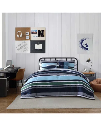 Nautica Elliot Lightweight Comforter Bedding Set In Blue